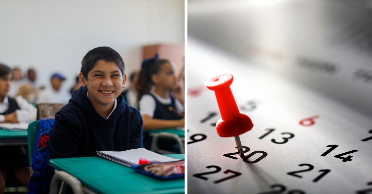 Revisa las fechas del calendario escolar por región