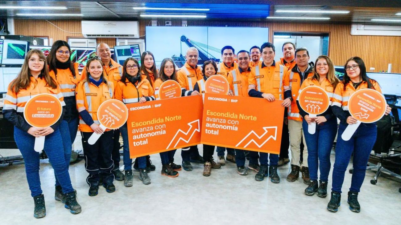 Autonomía triunfante en la operación del rajo Escondida Norte de BHP