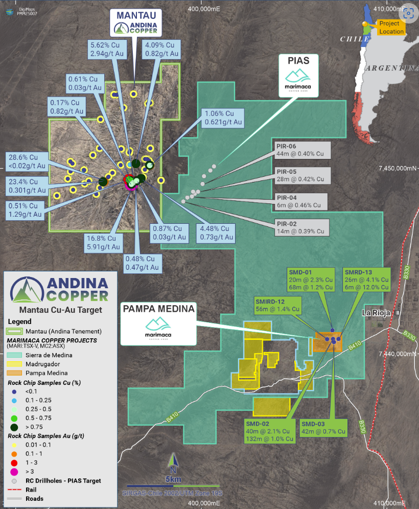 Andina Copper inicia la evaluación de campo del proyecto de cobre Mantou