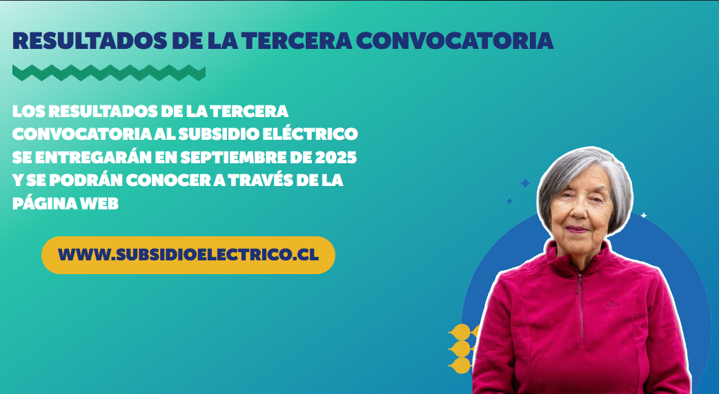 Subsidio Eléctrico: resultados de la tercera postulación se conocerán en septiembre Subsidio Eléctrico: resultados de la tercera postulación se conocerán en septiembre