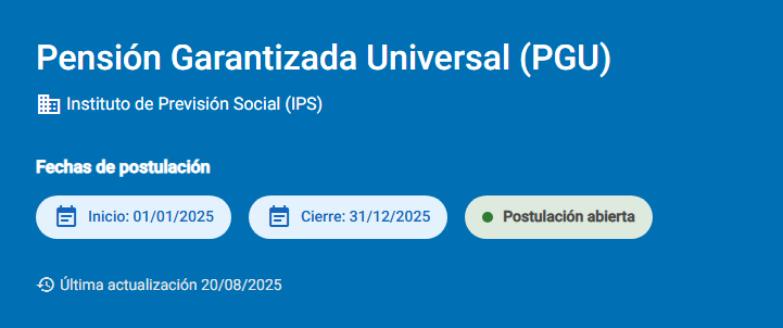 PGU aumentará a $250.000 desde septiembre de 2025 para adultos mayores de 65 años