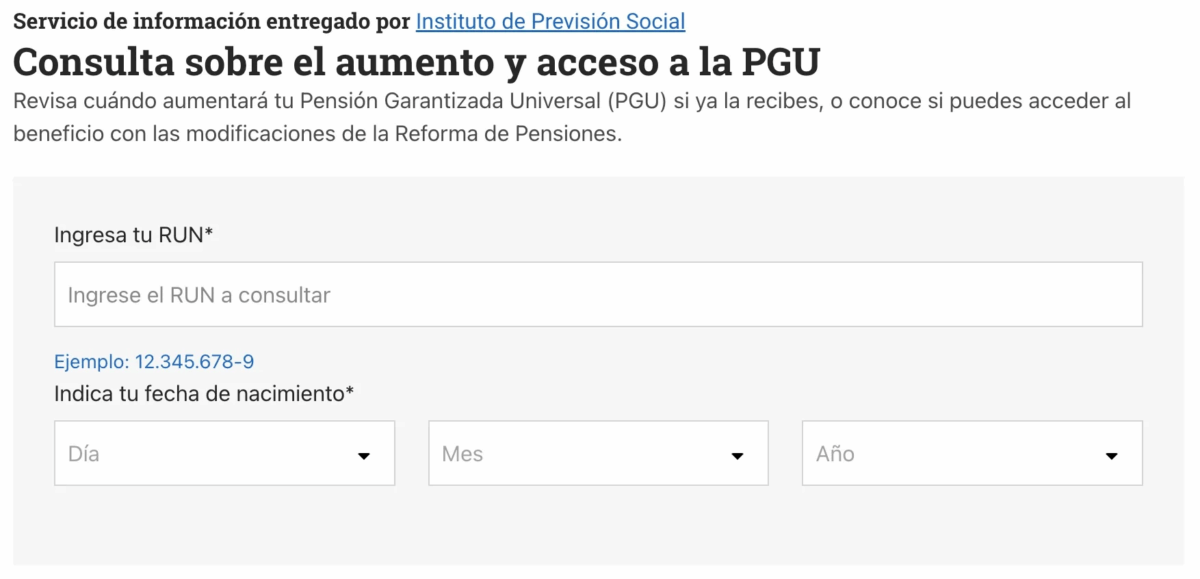 PGU subirá a $250 mil desde septiembre: revisión automática para pensionados de 82 años y más