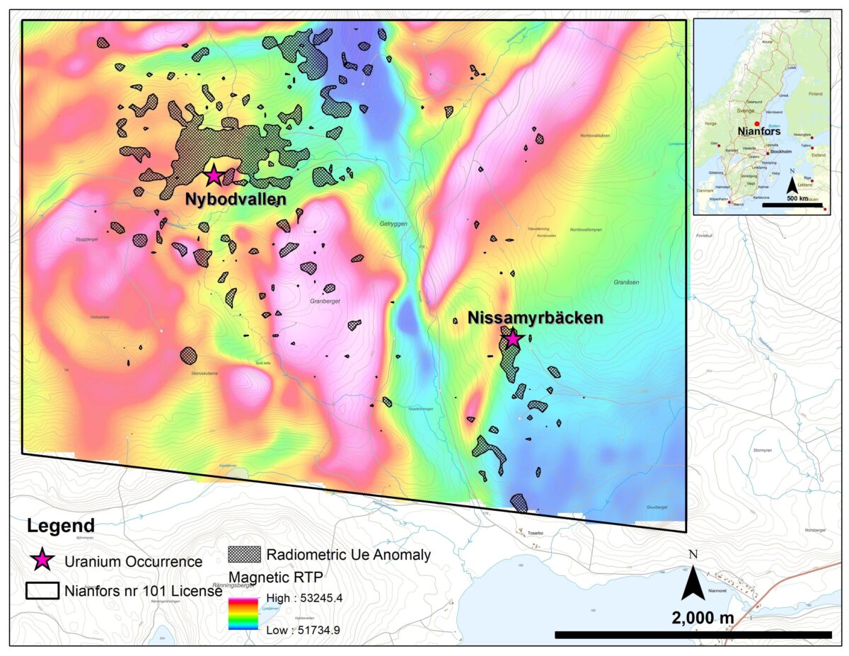 District Metals aumenta la posición de tierra en la propiedad de Nianfors en Suecia District Metals aumenta la posición de tierra en la propiedad de Nianfors en Suecia