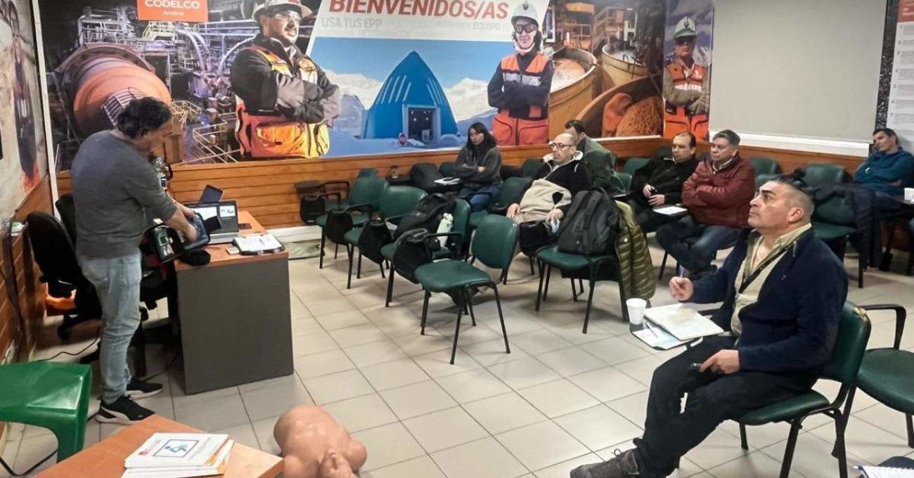 Codelco Andina fortalece seguridad laboral con capacitación en primeros auxilios