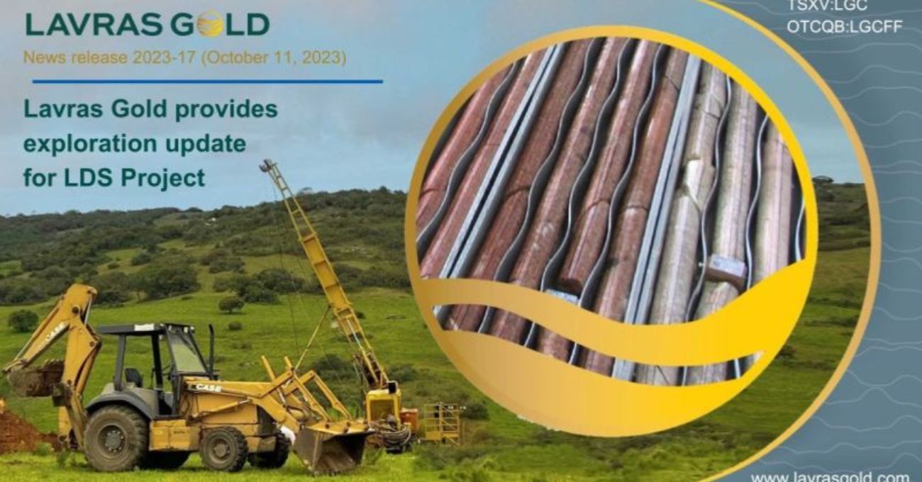 El oro de Lavras intercepta 1,1 g/t de oro en 228 metros en el proyecto LDS, en el sur de Brasil