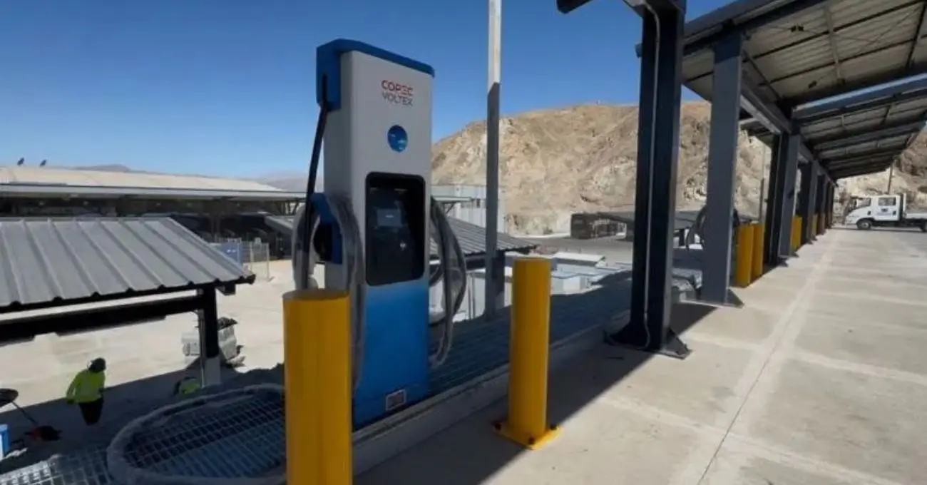 Avanza Proyecto de Buses Eléctricos en Copiapó: Realizan conexión eléctrica en terminal de carga