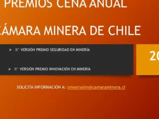 La Cámara Minera de Chile invita a las empresas del sector minero a postular a los Premios de Seguridad e Innovación en Minería 2025 