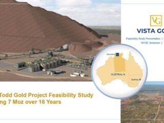 Vista Gold presenta informes técnicos para el estudio de factibilidad de 15 ktpd del proyecto de oro Mt Todd
