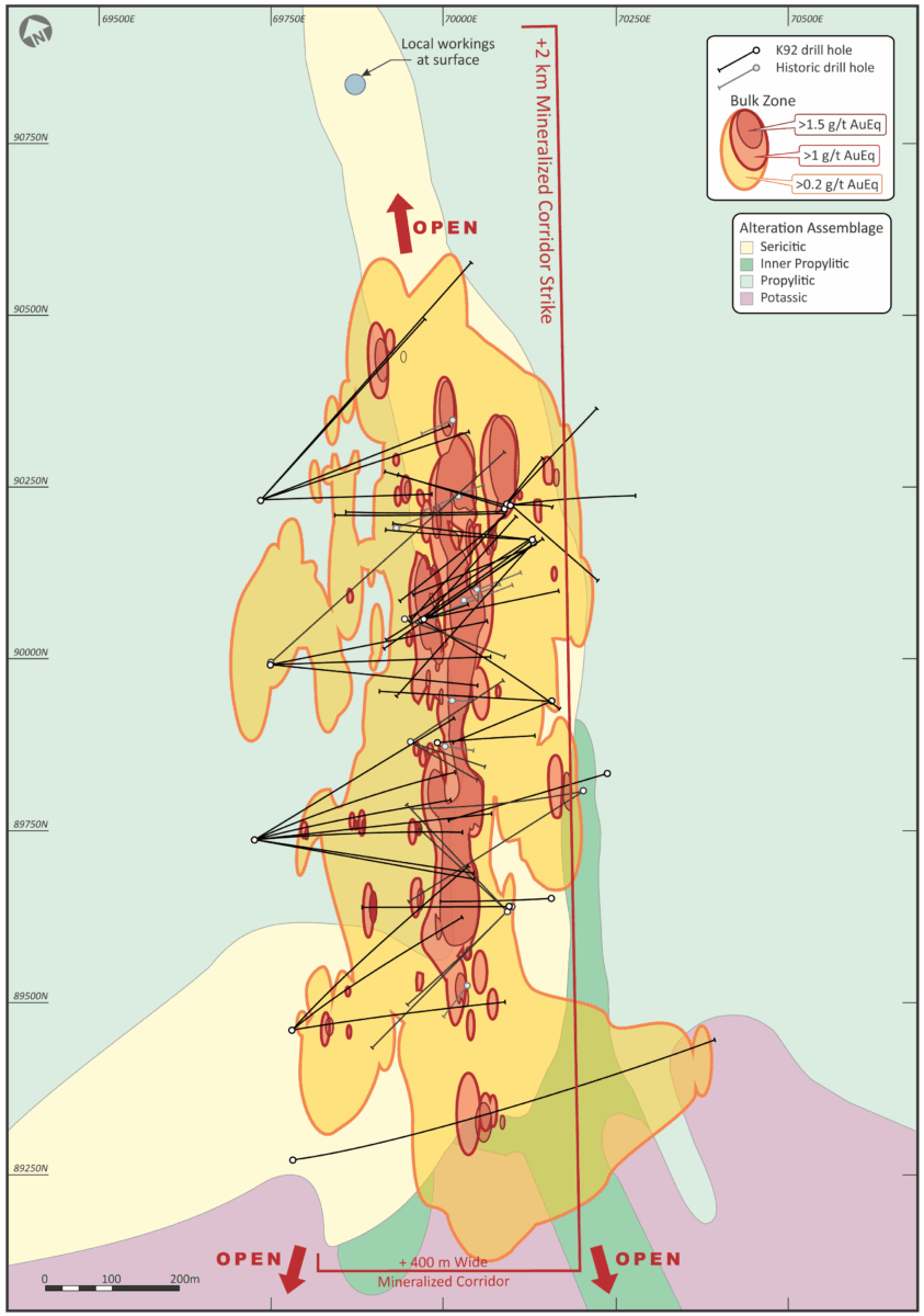 K92 Mining anuncia una importante actualización de exploración regional