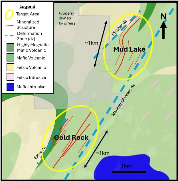 Dryden Gold expande el campamento Gold Rock con descubrimientos de alta calidad en Mud Lake