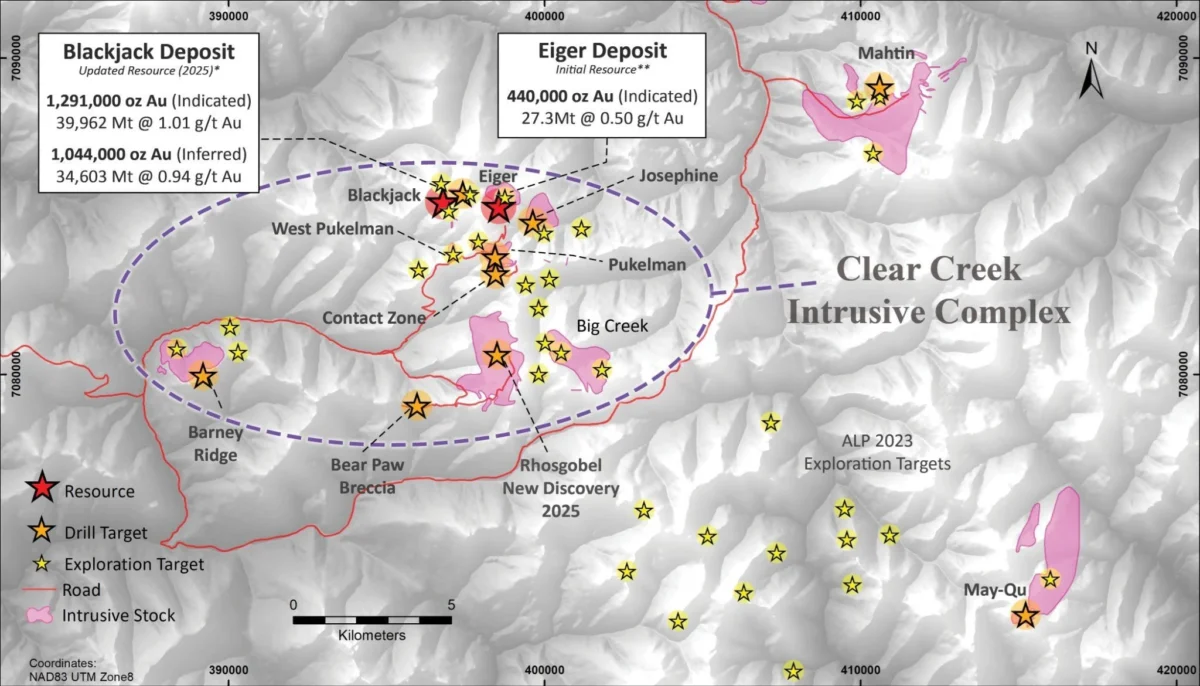 Sitka Gold perfora 172,4 metros de oro de 0,90 g/t, incluyendo 33,4 metros de oro de 2,40 g/t, en Blackjack , Yukon