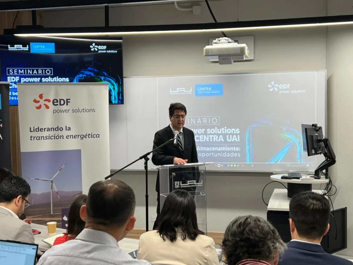 EDF power solutions y CENTRA UAI abordan el futuro del almacenamiento energético en Chile