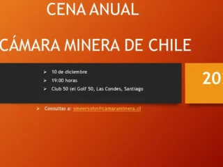 La Cámara Minera de Chile invita a la Cena Anual 2025