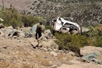 Minero muere tras desbarrancar por quebrada en medio de labores con maquinaria pesada en Petorca