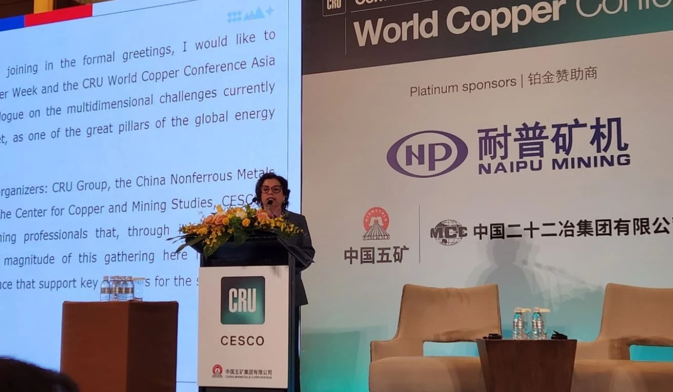 Ministra Aurora Williams reafirma liderazgo minero de Chile en Conferencia Mundial del Cobre Asia 2025