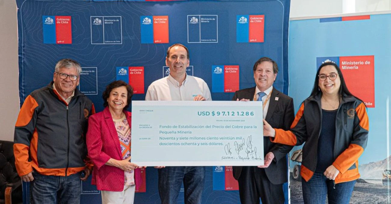 Pequeña minería cumple y retorna totalidad de fondo de estabilización del precio del cobre