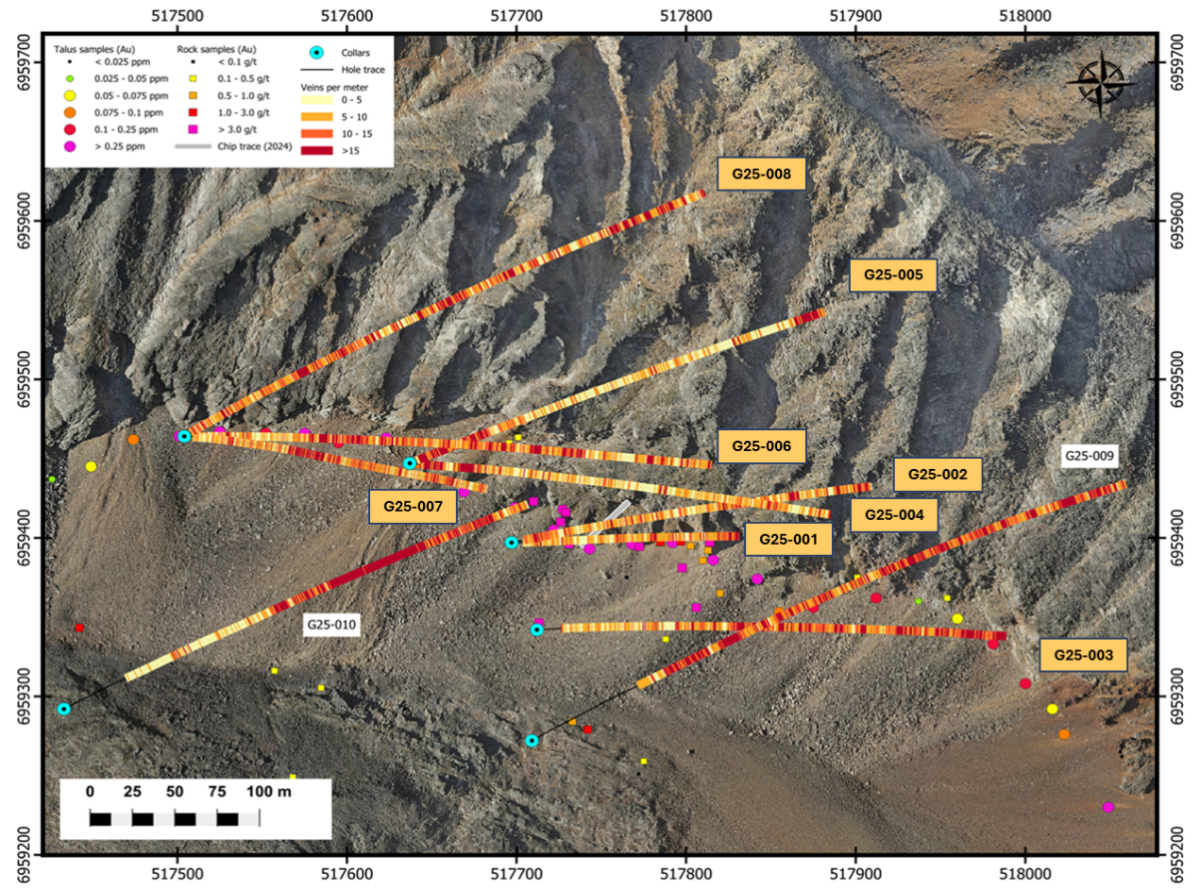 Rackla Metals: Propiedad de Grad devuelve 10,5 m @ 2,56 G/T Au en el agujero G25-009 Rackla Metals: Propiedad de Grad devuelve 10,5 m @ 2,56 G/T Au en el agujero G25-009