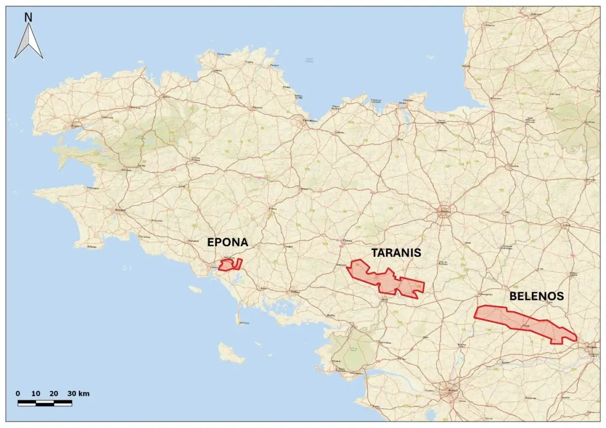 Aurania Resources consigue nuevas licencias de exploración en Bretaña, Francia Aurania Resources consigue nuevas licencias de exploración en Bretaña, Francia