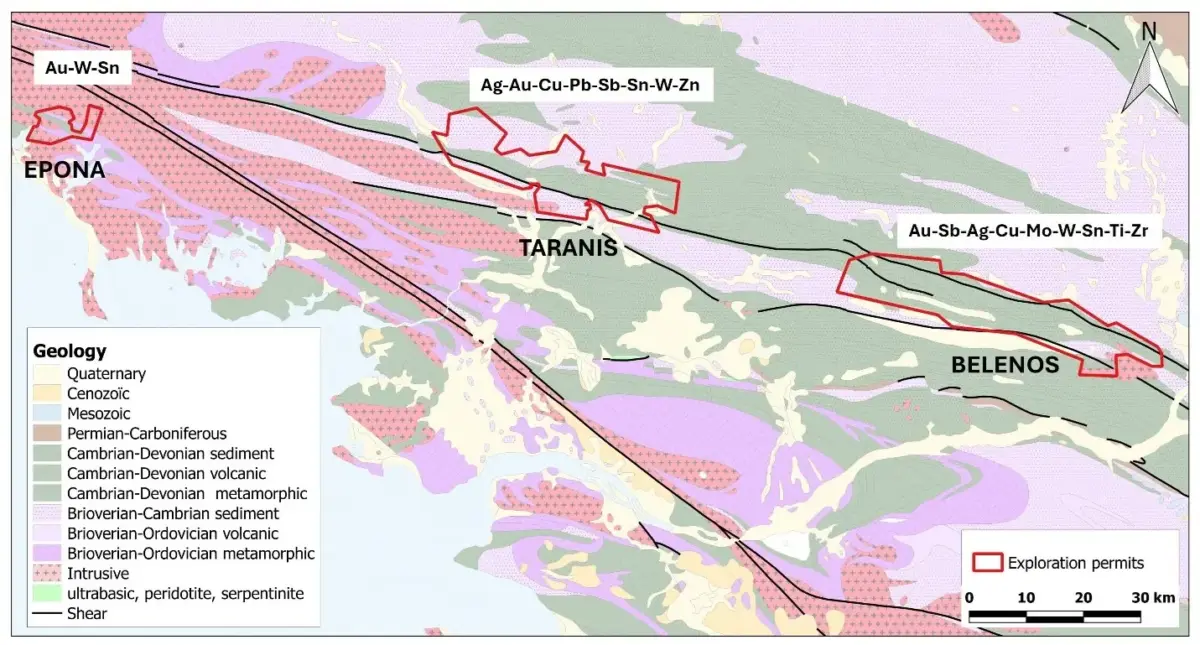 Aurania Resources consigue nuevas licencias de exploración en Bretaña, Francia Aurania Resources consigue nuevas licencias de exploración en Bretaña, Francia