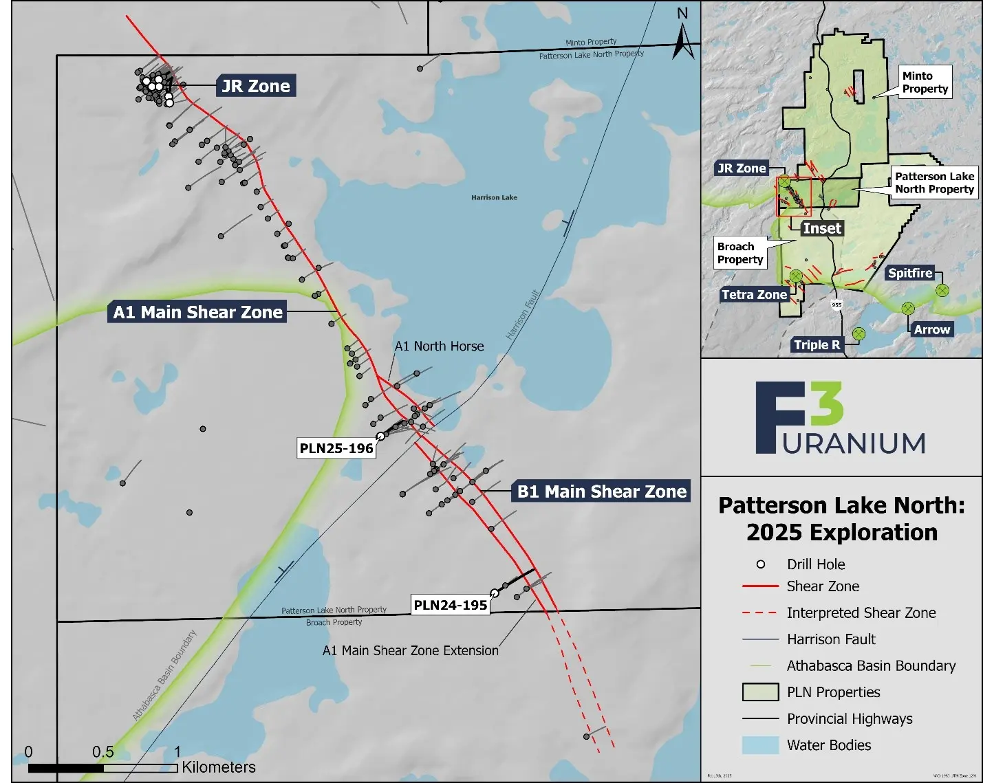 F3 Uranium Corp. - Impacta 2,5 m de U3O8 al 10,2% dentro del 3,4% sobre 8,5 m en la zona JR F3 Uranium Corp. - Impacta 2,5 m de U3O8 al 10,2% dentro del 3,4% sobre 8,5 m en la zona JR