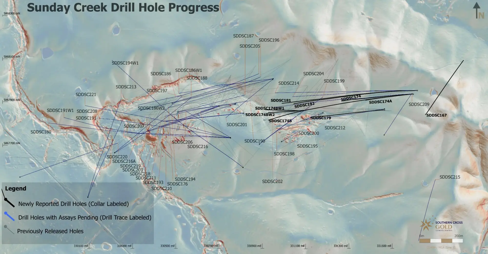 Southern Cross Gold expande Apolo a profundidad y a lo largo de la colisión