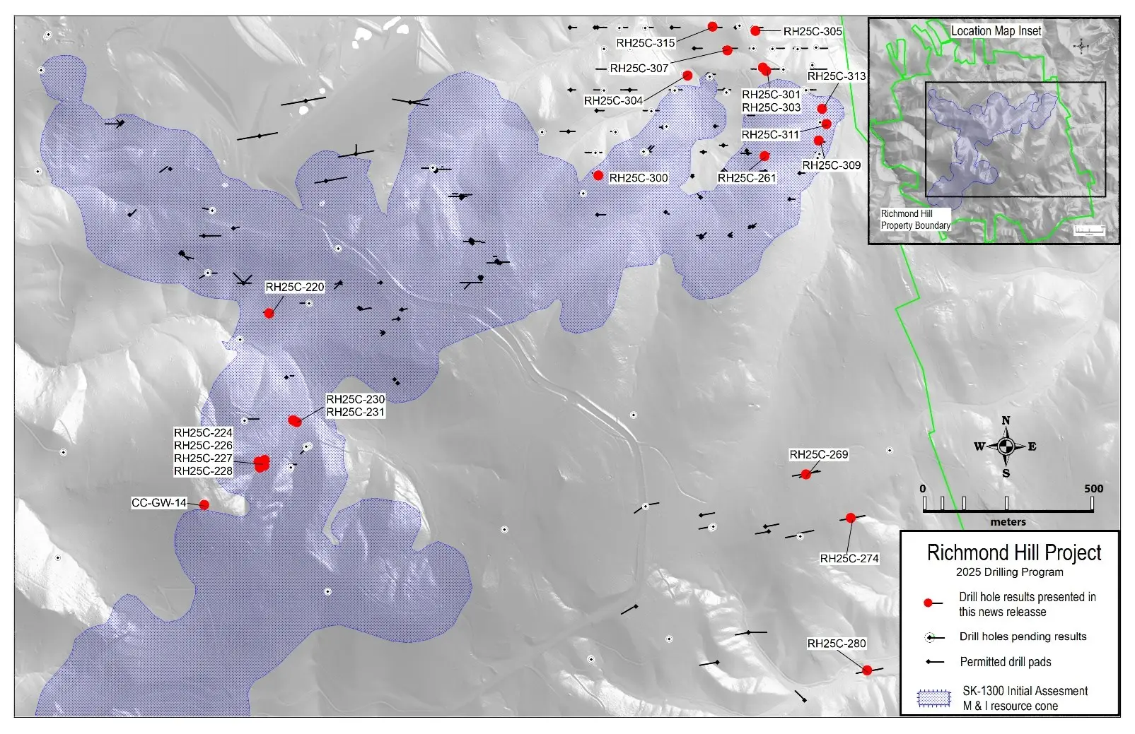 La perforación de expansión de oro de Dakota intersecta mineralización de oro de alta ley en Richmond Hill