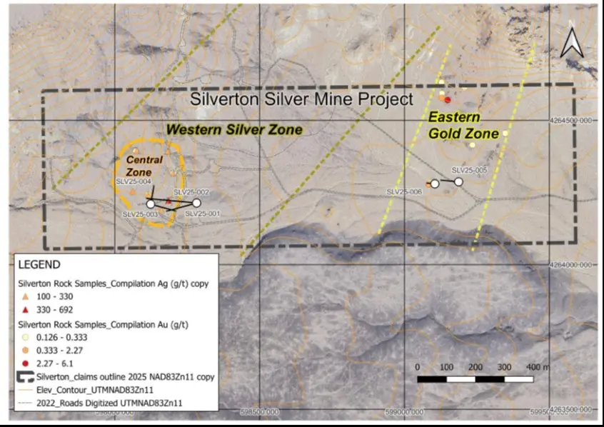 Silver Hammer Mining identifica alteración y silicificación en el programa de perforación en su proyecto Silverton