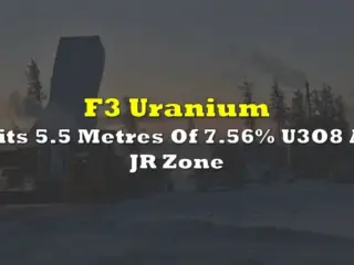 F3 Uranium Corp. - Impacta 2,5 m de U3O8 al 10,2% dentro del 3,4% sobre 8,5 m en la zona JR