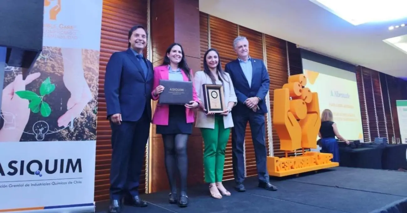 Albemarle Chile obtiene certificación internacional Responsible Care Nivel 1