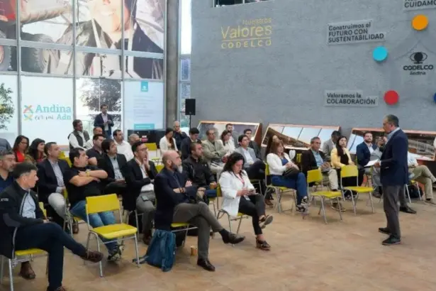 Codelco Andina fortalece alianza con proveedores locales en la Región de Valparaíso