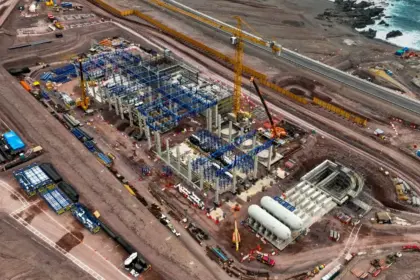 Aguas Horizonte alcanza 91% de avance en planta desalinizadora del norte chileno