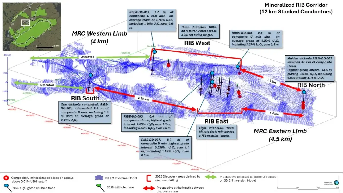Atha Energy confirma múltiples descubrimientos de alta calidad a lo largo del corredor de costillas mineralizadas en el Proyecto Angilak Atha Energy confirma múltiples descubrimientos de alta calidad a lo largo del corredor de costillas mineralizadas en el Proyecto Angilak