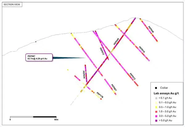 Orosur Mining anuncia la cerca de la finalización de la perforación MRE en Pepas Orosur Mining anuncia la cerca de la finalización de la perforación MRE en Pepas