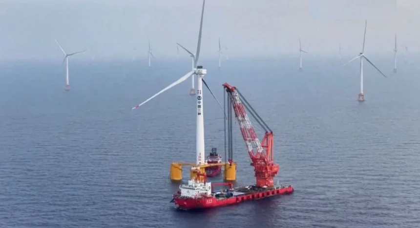 Aerogenerador flotante: turbina de 16 MW en China puede abastecer a 24.000 hogares desde aguas profundas