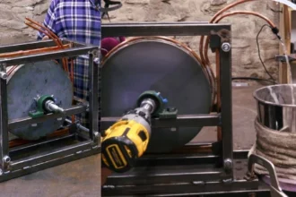 Dispositivo magnético artesanal calienta agua sin electricidad de red