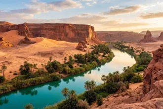 57 km de caudal permanente en pleno desierto: el “río” de Riad que depende de aguas tratadas y una operación sin pausa
