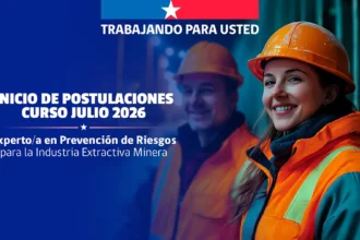 Abren postulaciones para especialización en prevención de riesgos mineros ciclo 2026