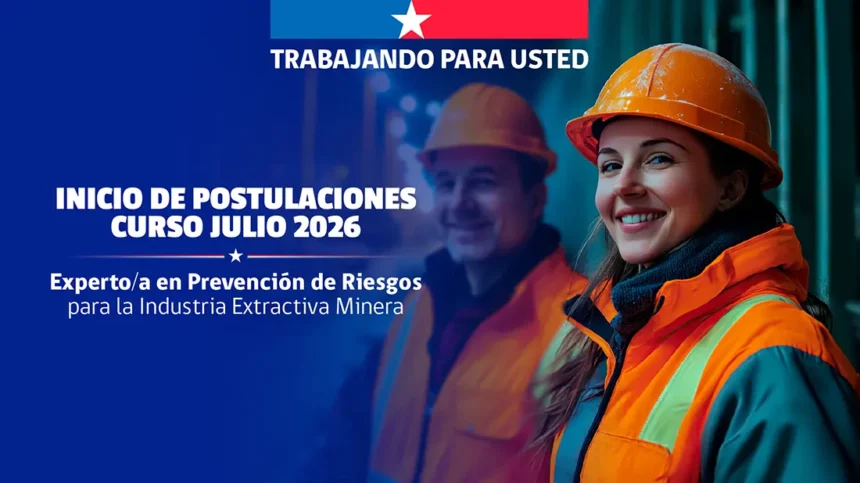 Abren postulaciones para especialización en prevención de riesgos mineros ciclo 2026