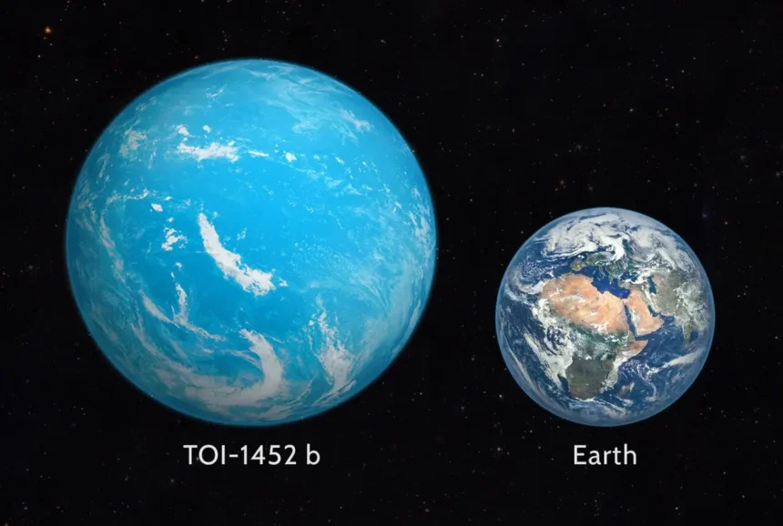 Astrónomos descubren TOI-1452 b, un posible mundo oceánico a 100 años luz