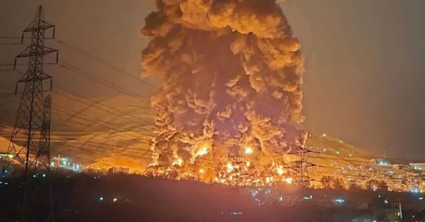 Ataques en Irán: Explosiones devastan depósitos de petróleo en Teherán y Karaj