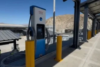 Avanza Proyecto de Buses Eléctricos en Copiapó: Realizan conexión eléctrica en terminal de carga