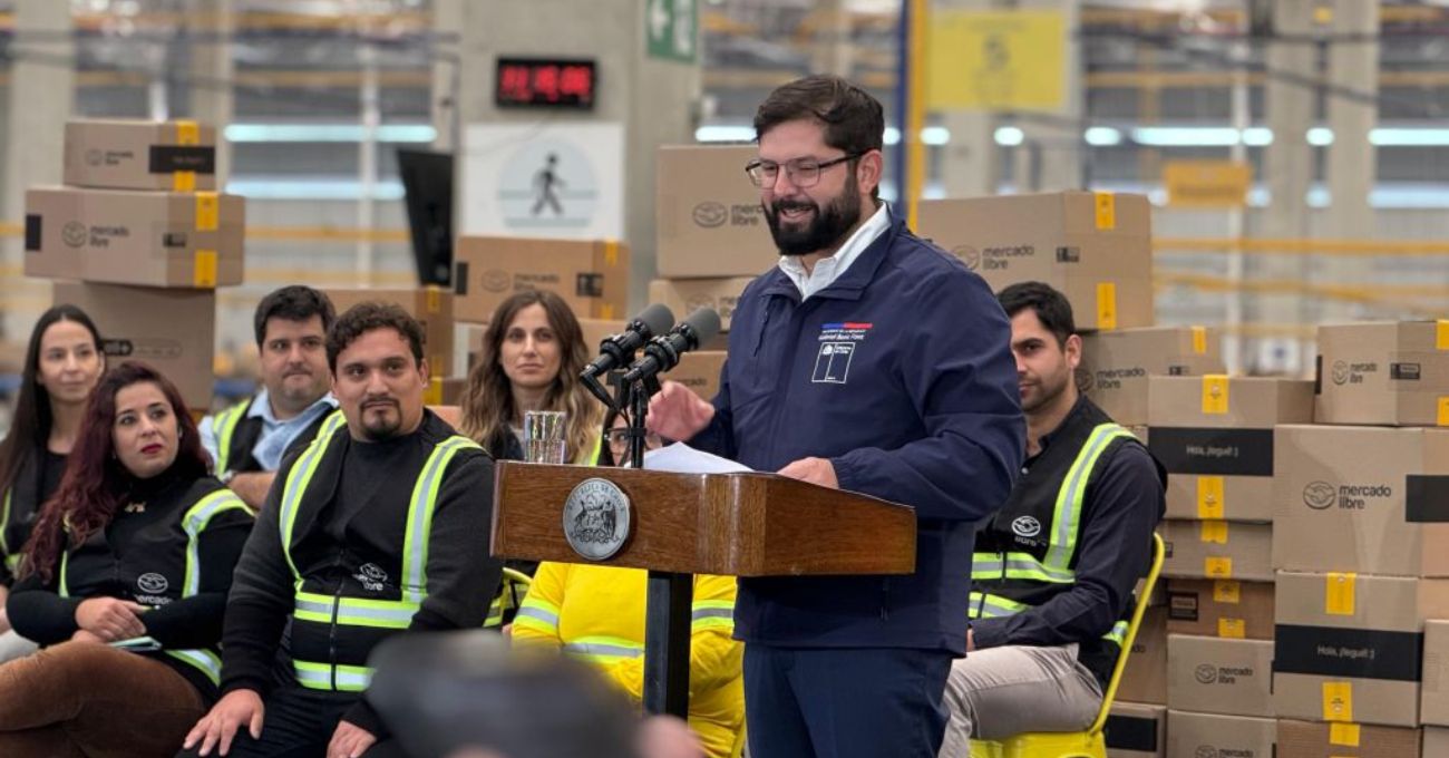 Boric valora inversión de US$550 millones de Mercado Libre en Chile y destaca generación de empleo formal