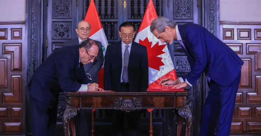 Canadá y Perú firman MOU para impulsar minerales críticos y minería sostenible