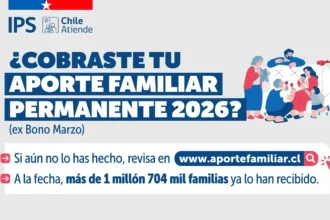 ¿Cobraste tu Aporte Familiar Permanente? Si aún no lo has hecho, revisa en aportefamiliar.cl