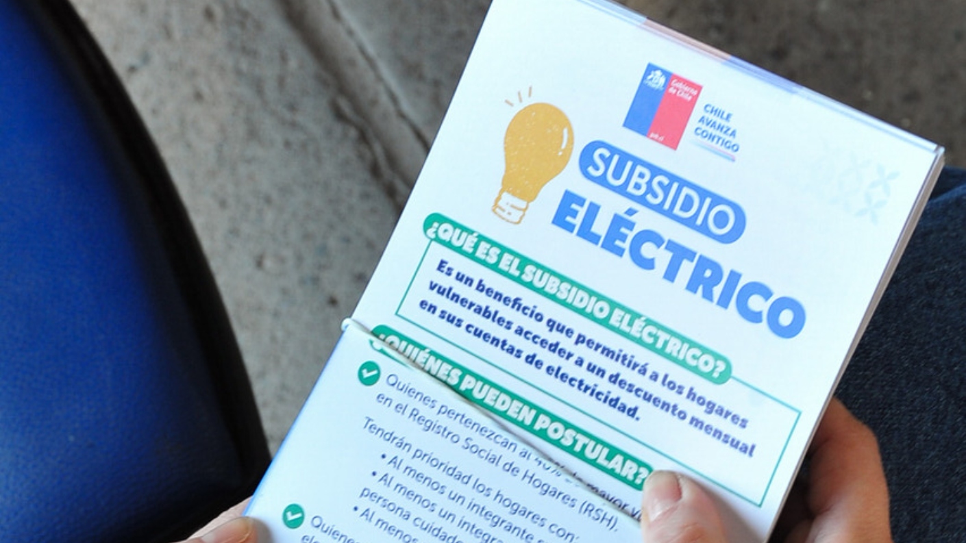 Gobierno de Chile anuncia montos del Subsidio de luz a 2026