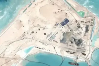 Islas artificiales: China levanta una nueva base en el Arrecife Antílope y las imágenes revelan un avance en semanas