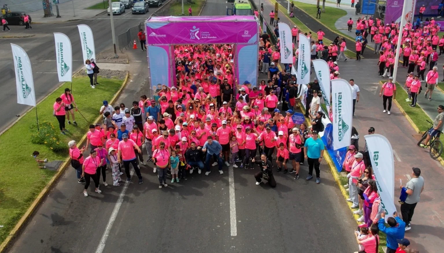 Más de 2 mil 300 personas celebraron el 2° aniversario del Centro Ariel Standen con Corrida y Caminata Familiar