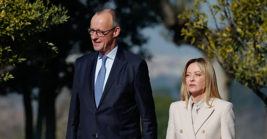 Merz y Meloni limitan eventual apoyo en Ormuz a una fase posterior al conflicto