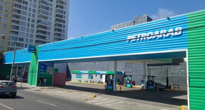 Nueva estación Petroarab en Valparaíso genera polémica por similitud con Aramco