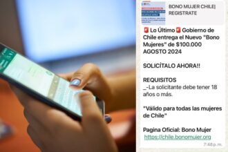 Nueva estafa en WhatsApp: PDI alertó sobre falso “Bono Mujer” que busca robar datos personales